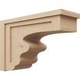 thumbnail image 1 of 9"W x 27"D x 18"H Classic Highland Rough Cedar Woodgrain TimberThane Corbel, Primed Tan, 1 of 6