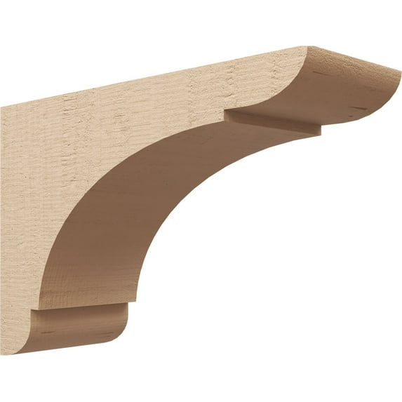 9"W x 27"D x 18"H Classic Olympic Rough Cedar Woodgrain TimberThane Corbel, Primed Tan