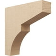 thumbnail image 1 of 9"W x 36"D x 36"H Thin Monterey Rough Cedar Woodgrain TimberThane Corbel, Primed Tan, 1 of 6