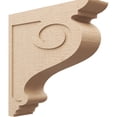 thumbnail image 1 of 9"W x 36"D x 36"H Thin Scroll Rough Cedar Woodgrain TimberThane Corbel, Primed Tan, 1 of 6