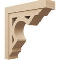 thumbnail image 1 of 9"W x 36"D x 36"H Thin Sheridan Rough Cedar Woodgrain TimberThane Corbel, Primed Tan, 1 of 6