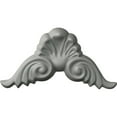 thumbnail image 1 of Ekena Millwork 9"W x 4 3/4"H x 1 1/8"P Bordeaux Shell Center with Scrolls Onlay, 1 of 6