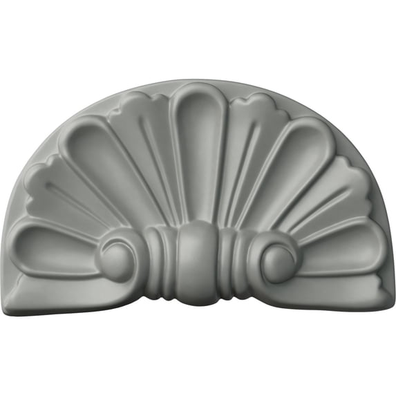 Ekena Millwork 9"W x 5 3/8"H x 1 1/8"D Modern Shell Onlay