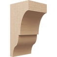 thumbnail image 1 of 9"W x 9"D x 18"H Wide Asheboro Rough Cedar Woodgrain TimberThane Corbel, Primed Tan, 1 of 6