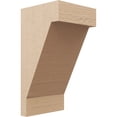 thumbnail image 1 of 9"W x 9"D x 18"H Wide Burlington Rough Cedar Woodgrain TimberThane Corbel, Primed Tan, 1 of 6