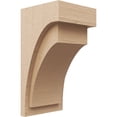 thumbnail image 1 of 9"W x 9"D x 18"H Wide Rivera Rough Cedar Woodgrain TimberThane Corbel, Primed Tan, 1 of 6