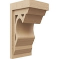 thumbnail image 1 of 9"W x 9"D x 18"H Wide Sheridan Rough Cedar Woodgrain TimberThane Corbel, Primed Tan, 1 of 6