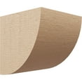 thumbnail image 1 of 9"W x 9"D x 9"H Wide Durham Rough Cedar Woodgrain TimberThane Corbel, Primed Tan, 1 of 6