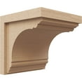 thumbnail image 1 of 9"W x 9"D x 9"H Wide Warren Rough Cedar Woodgrain TimberThane Corbel, Primed Tan, 1 of 6