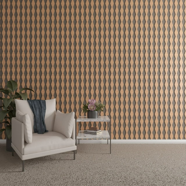 Ekena Millwork 94"H x 1/4"T Cimarron Adjustable Wood Decorative Slat Wall Panel Kit, Cherry (contains 23 Slats + 1 Straight Edge Starter Slat)