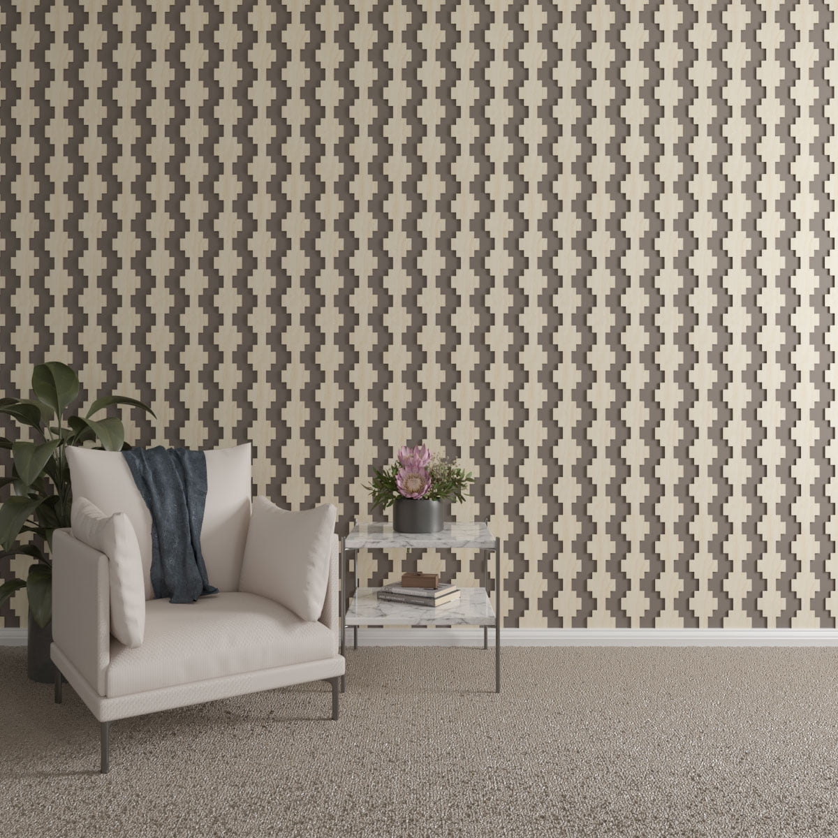 Ekena Millwork 94"H x 1/4"T Gypsum Adjustable Wood Decorative Slat Wall Panel Kit, Birch (contains 14 Slats + 1 Straight Edge Starter Slat)