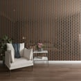 thumbnail image 1 of Ekena Millwork 94"H x 1/8"T Midland Adjustable Acrylic Decorative Slat Wall Panel Kit, Bronze Mirror (contains 29 Slats + 1 Straight Edge Starter Slat), 1 of 11