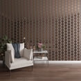 thumbnail image 1 of Ekena Millwork 94"H x 1/8"T Pandora Adjustable Acrylic Decorative Slat Wall Panel Kit, Bronze Mirror (contains 16 Slats + 1 Straight Edge Starter Slat), 1 of 11