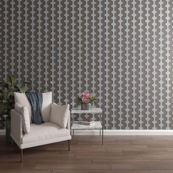 Ekena Millwork 94"H x 1/8"T Pandora Adjustable Acrylic Decorative Slat Wall Panel Kit, Grey (contains 16 Slats + 1 Straight Edge Starter Slat)
