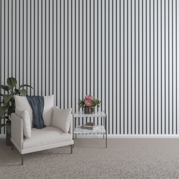 Ekena Millwork 94"H x 3/8"T Adjustable PVC Slat Wall Panel Kit w/ 2"W Slats, Unfinished (contains 22 Slats)