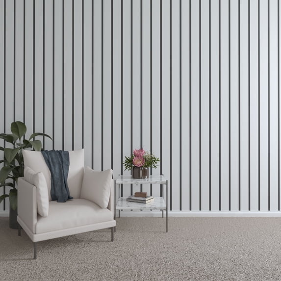 Ekena Millwork 94"H x 3/8"T Adjustable PVC Slat Wall Panel Kit w/ 4"W Slats, Unfinished (contains 11 Slats)
