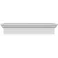 thumbnail image 1 of Ekena Millwork 95" Bottom Width x 98 1/2" Top Width x 6"H x 1"P Traditional Crosshead, 1 of 24