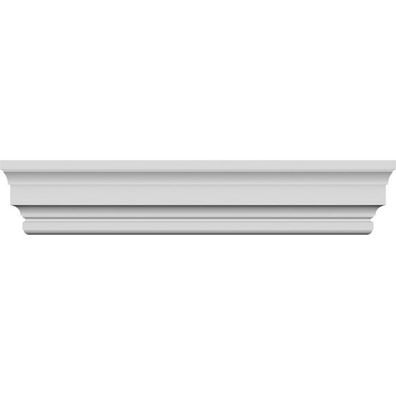 Ekena Millwork 95" Bottom Width x 98 3/4" Top Width x 7 1/8"H x 5/8"P Stockport Crosshead