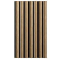 Ekena Millwork AcoustixPro Noise Cancelling Concave Small Slat Wall Panel 11"W x 94 1/2"H, Aged Barrel (2 Pack)