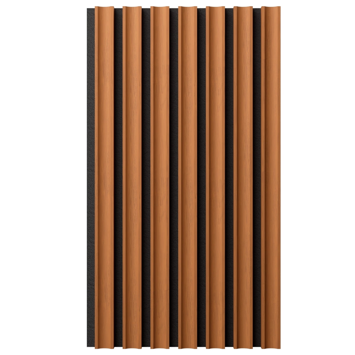 Ekena Millwork AcoustixPro Noise Cancelling Concave Small Slat Wall Panel 11"W x 94 1/2"H, Early American (2 Pack)