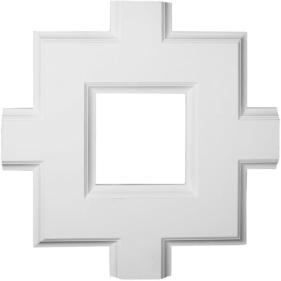 Ekena Millwork CC08ISI02X36X36TR 36 x 2 x 36 in. Inner Square Intersection for 8 Traditional Coffered Ceiling System