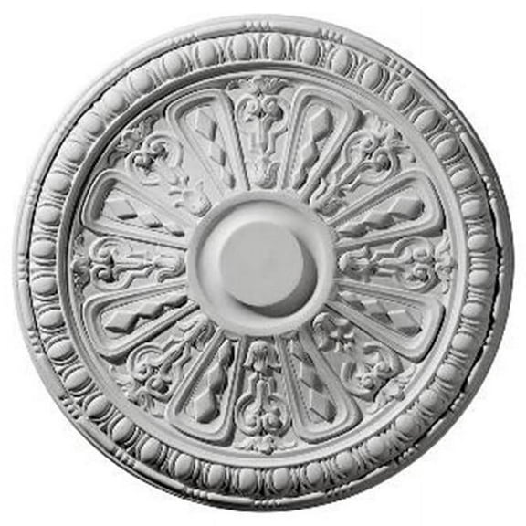 Ekena Millwork CM18RA2 18 in. OD x 3 in. ID x 1.25 in. P Architectural Accents - Raymond Ceiling Medallion