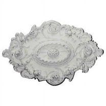 Ekena Millwork CM30SG Strasbourg Ceiling Medallion, 30 1/2"W x 20"H x 1 1/2"P, Factory Primed