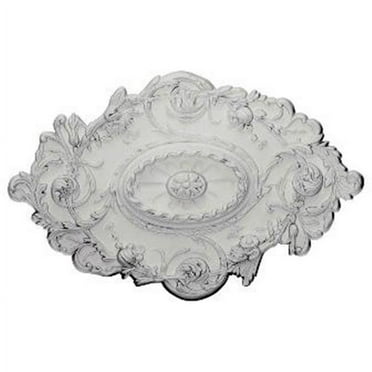 Ekena Millwork CM30SG Strasbourg Ceiling Medallion, 30 1/2"W x 20"H x 1 1/2"P, Factory Primed
