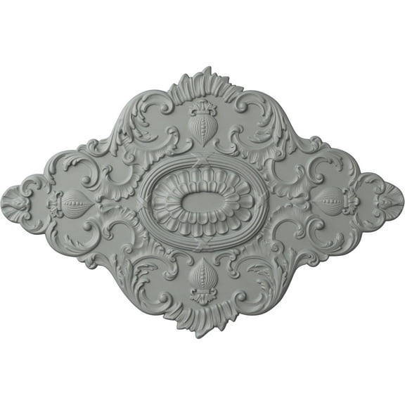 Ekena Millwork CM42X28AS 42.75 in. W x 28.88 in. H x 1 in. P Architectural Accents - Ashford Ceiling Medallion