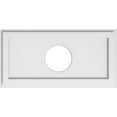 thumbnail image 1 of Ekena Millwork CMP22X11RE-05000 5 in. ID x 7.5 in. Rectangle Architectural Grade PVC Contemporary Ceiling Medallion, 1 of 7