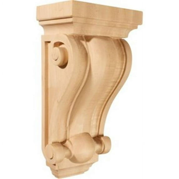 Ekena Millwork Cole Pilaster Wood Corbel - Rubberwood - Architectural Accent