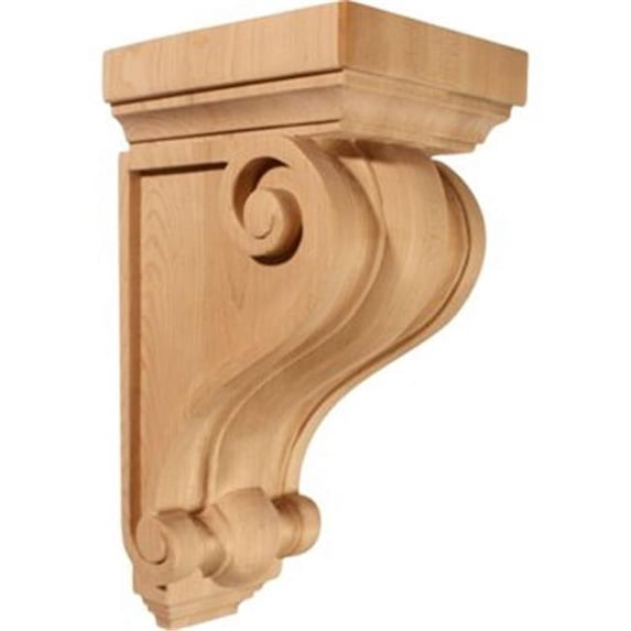 Ekena Millwork Devon Traditional Wood Corbel - Cherry - Architectural Accent