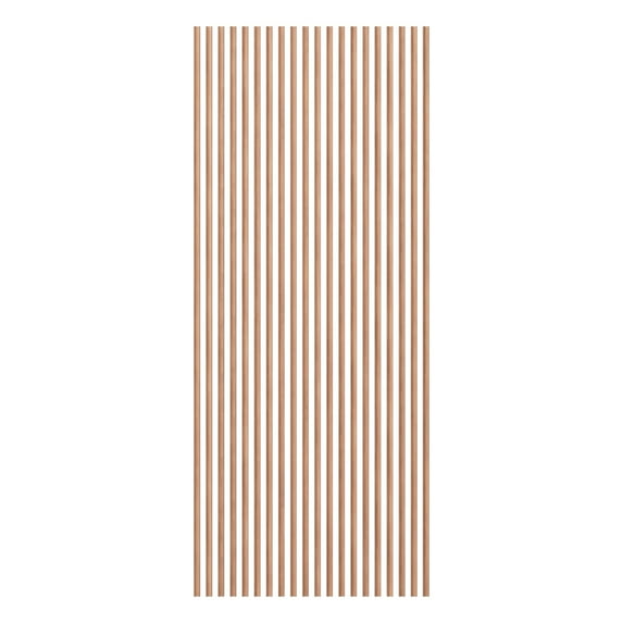 Ekena Millwork Mahogany 1"W x 94.5"H Heritage Hardwood Slat Wall Kit, 20 Piece Pack