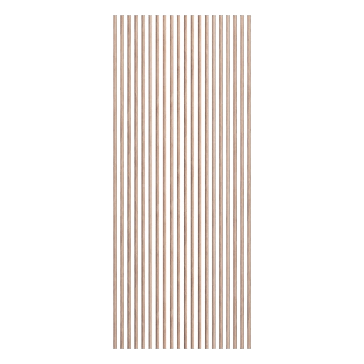 Ekena Millwork Heritage Premier Concave Stain Grade Solid Hardwood Adjustable Slat Wall Kit w/ 1"W x 94 1/2"H Slats, Red Oak (Contains 20 Slats)