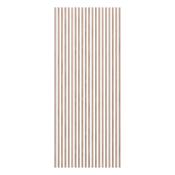 Ekena Millwork Heritage Premier Concave Stain Grade Solid Hardwood Adjustable Slat Wall Kit w/ 1"W x 94 1/2"H Slats, Red Oak (Contains 20 Slats)