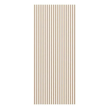 Ekena Millwork Heritage Premier Half Round Stain Grade Solid Hardwood Adjustable Slat Wall Kit w/ 1"W x 94 1/2"H Slats, Alder (Contains 20 Slats)