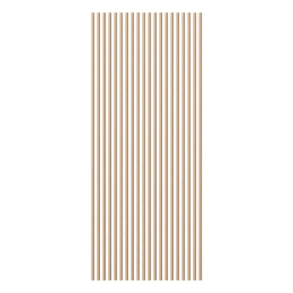 Ekena Millwork Heritage Premier Half Round Stain Grade Solid Hardwood Adjustable Slat Wall Kit w/ 1"W x 94 1/2"H Slats, Alder (Contains 20 Slats)