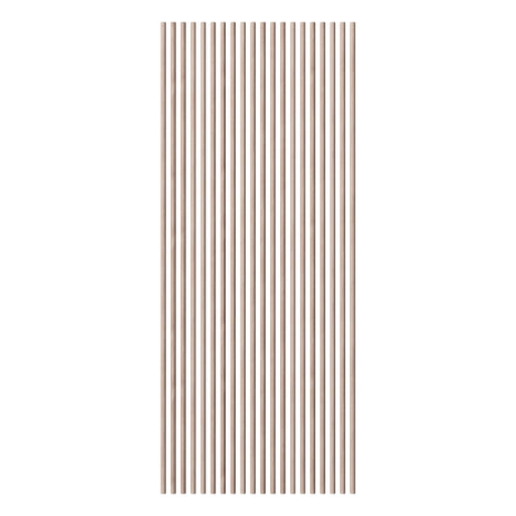 Ekena Millwork Heritage Premier Half Round Stain Grade Solid Hardwood Adjustable Slat Wall Kit w/ 1"W x 94 1/2"H Slats, Red Oak (Contains 20 Slats)