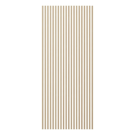 Ekena Millwork Heritage Premier Traditional Stain Grade Solid Hardwood Adjustable Slat Wall Kit w/ 1"W x 94 1/2"H Slats, Poplar (Contains 20 Slats)