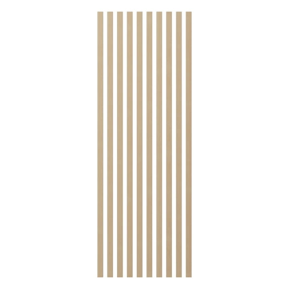 Ekena Millwork Heritage Premier Traditional Stain Grade Solid Hardwood Adjustable Slat Wall Kit w/ 2"W x 94 1/2"H Slats, Poplar (Contains 10 Slats)