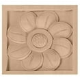 thumbnail image 1 of Ekena Millwork  Large Sunflower Rosette - Alder, 1 of 1