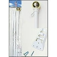 thumbnail image 1 of Ekena Millwork FTNEWKIT Newel Post Installation Kit - 4 Brackets Back Plates Washers Bolts & Nuts, 1 of 1