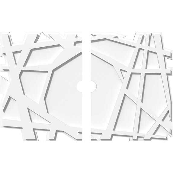 Ekena Millwork Novo Architectural Grade PVC Ceiling Medallion (Set of 2)