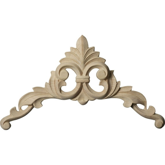 Ekena Millwork ONL08X08X01CAMA 8 in. W x 8 in. H x .75 in. D- Medium Caputo Corner- Maple