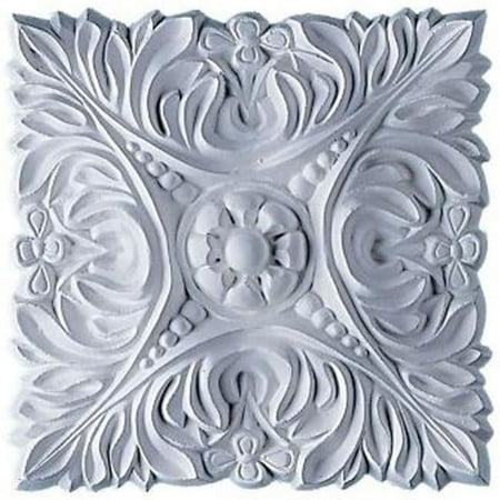 Ekena Millwork ROS07X07AC 6.12 In. W X 6.12 In. H Architectural X .75 In. P Acanthus Leaf With Beads Rosette