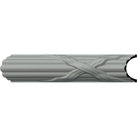 2"H x 1 1/8"P x 94 1/2"L, (9 5/8" Repeat), Reeded Panel Moulding