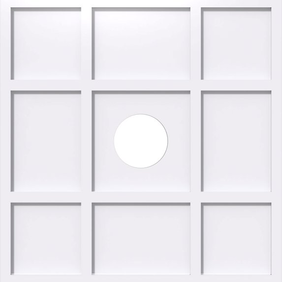 Ekena Millwork Rubik Architectural Grade PVC Ceiling Medallion