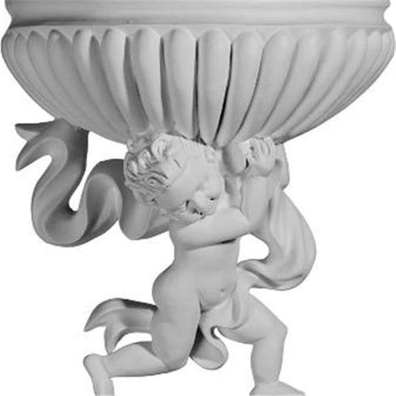 Ekena Millwork SCO14X06X15AN-L 14.12 In. W X 6.87 In. D X 15.12 In. H Architectural Angel Wall Sconce - Left
