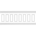 thumbnail image 1 of Ekena millwork 94 1/2"L (Adjustable 36"H to 40"H) Ashford Square Panel Traditional Wainscot Paneling Kit, 1 of 10