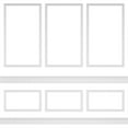 thumbnail image 1 of Ekena millwork 94 1/2"L (Adjustable 94 1/2"H to 120"H) Ashford Square Panel Stacked Wall Wainscot Paneling Kit, 1 of 10
